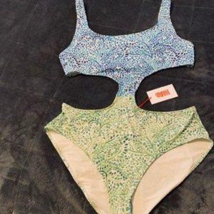 Solid And Striped The Bailey Painted Floral Knot One-Piece Swimsuit XXL
